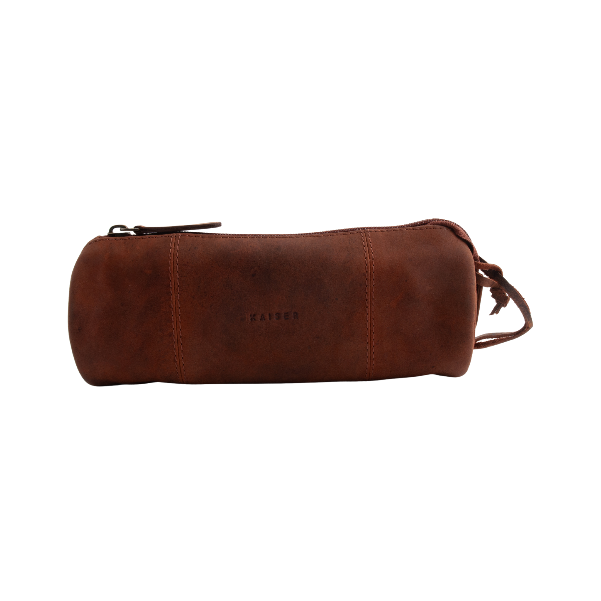 K&Co. Genuine Leather Cylinder Bag - COGNAC